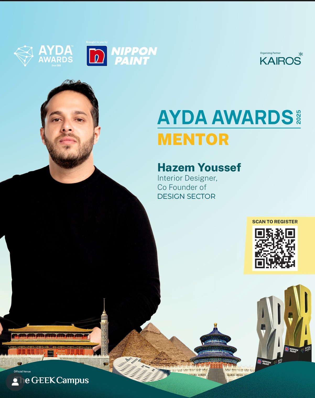 AYDA AWARD PRESENTED TO OUR CO-FOUNDER HAZEM YOUSSEF